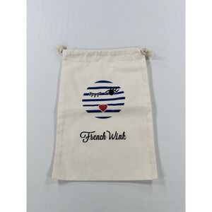 French Wink Off White  12"x8" Dustbag Storage Cover Designer Shoes NEW